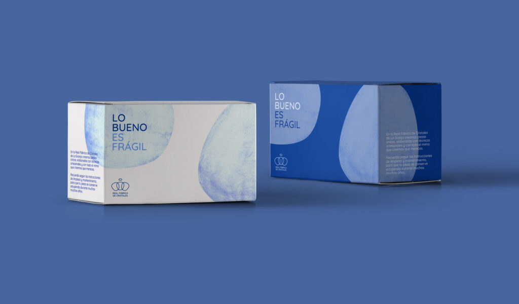 Packaging para la tienda de la Real Fábrica de Cristales