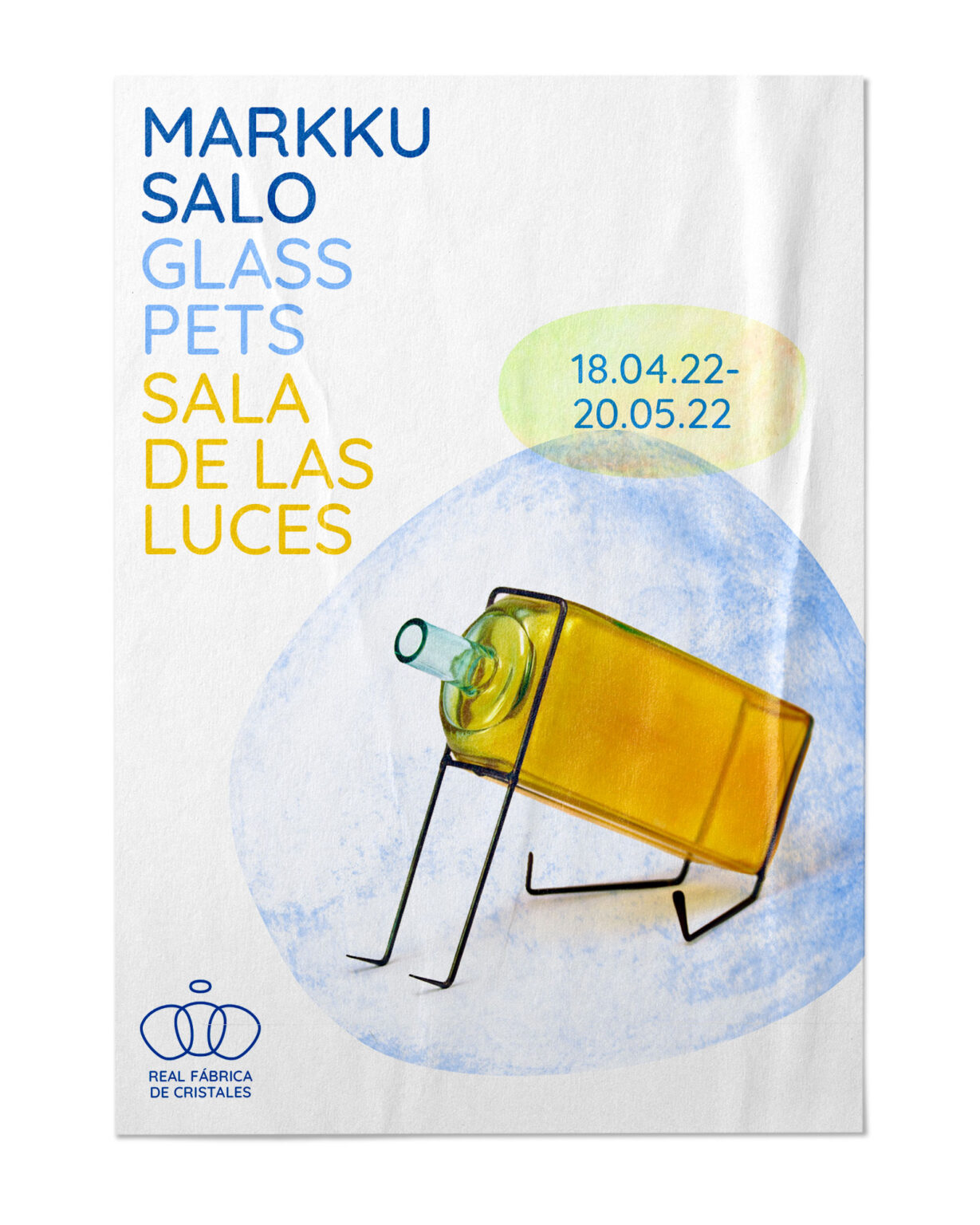 Póster para exposición en la Real Fábrica de Cristales