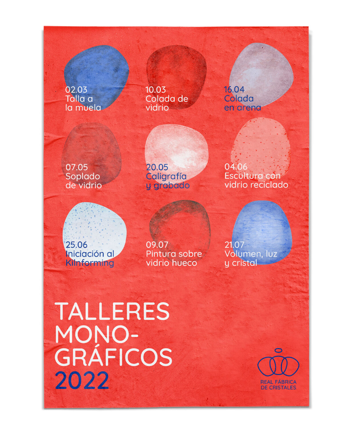 Póster para talleres en la Real Fábrica de Cristales